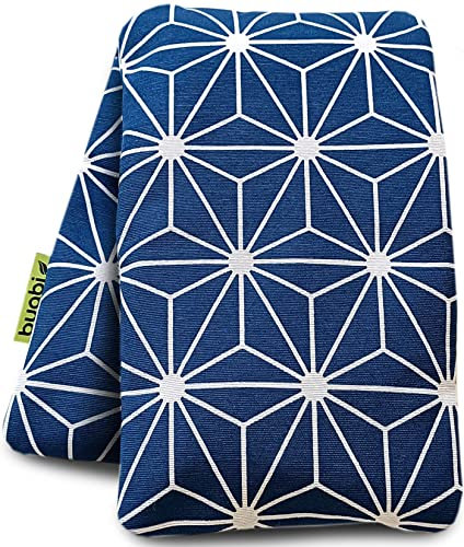 Wärmekissen, Mit Samen gefülltes Thermokissen für Mikrowellen (50x15cm). Lavendelduft, abnehmbarer Bezug, Kissen für Nackenschmerzen, Rücken, Verletzungen (Diamant)