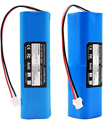 KAFTKO Staubsauger-Akku, Wiederaufladbarer Lithium-Ionen-Akku for Kehrmaschine, Ersatz. Kompatibel Mit Lydsto R1 (Color : 6500mAh 2pcs)