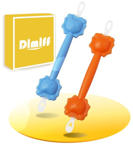 Dimiff Nasenreiniger Baby 2 Stück, Tragbare Baby Ohrenreiniger, Baby Nasenreiniger, Ohrenreiniger Baby sicher und Hygienisch zu Reinigen Baby Nase und Ohren, Geeignet für zu Hause und auf Reisen.