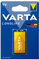 Pila alcalina 9V 6LR61 Longlife, 26,5x17,5x48,5mm, Ideal para Dispositivos electrónicos y Equipos de Seguridad.