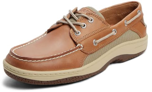Sperry Men's Billfish 3-Eye Leather Boat Shoe, Cognac, 12