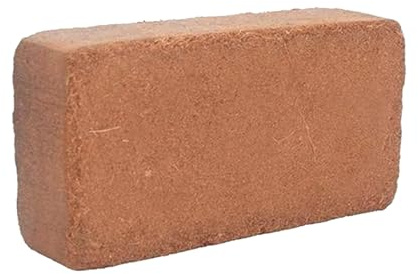 Brique de coco - Pierre de fibre de coco, bloc de coco, approvisionnement en fleurs facile à utiliser, portable, pour l'aménagement paysager intérieur et extérieur et utile pour le démarrage du jardin