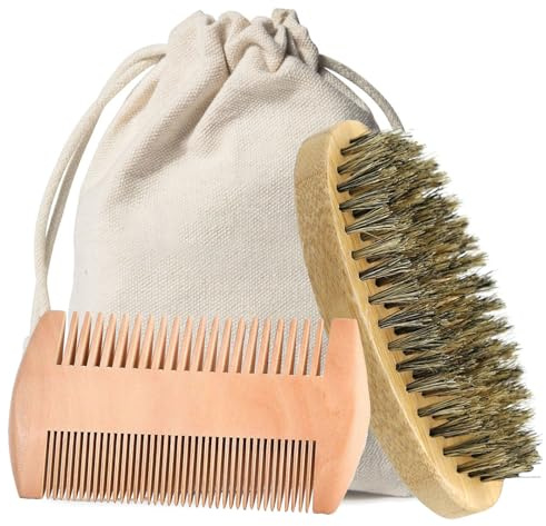 Kit d'entretien de barbe pour homme - Outil de coupe précis et huile adoucissante pour une barbe propre et coiffée - Solution de soin de barbe à domicile