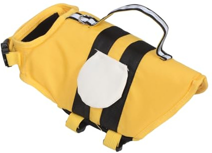 COLLBATH Chaleco Salvavidas para Perros Pequeños de Natación Asa para Piscina Playa Navegación Talla S Ropa de Baño para Cachorros