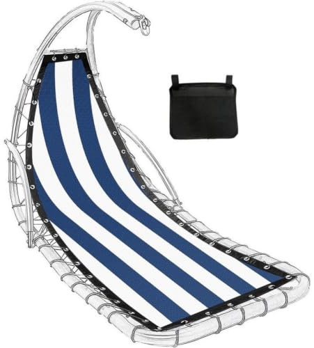 Ersättningsduk för hängande gungstol 64 x 197 x 23 cm randigt mönster | Uppdatera din hängande gungstol med denna ersättningsstol designad för perfekt passform.