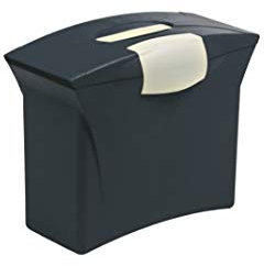 Esselte Mobil Hängebox, Transportbox für für 15 A4 Hängemappen, Schwarz, Intego, 39853