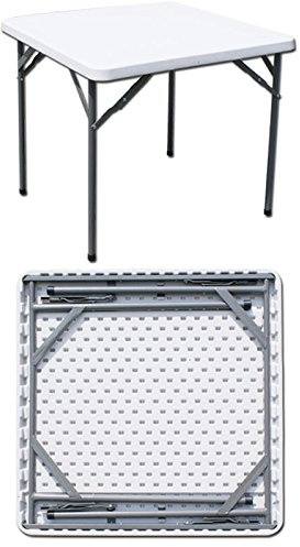 Tavolo Catering Quadrato 87X87X74Cm Pieghevole In Polietilene Hdpe