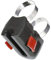 KLICKfix Farradtasche Rahmenadapter mit Bügelsch, Schwarz, One Size