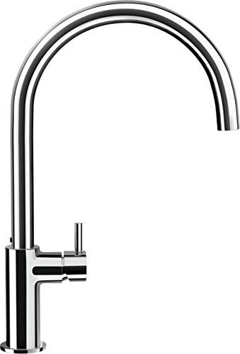 SCHOCK Küchenarmatur Hekate Chrom – Hochdruck Armatur mit Festauslauf, eingebauter Temperaturbegrenzung und integrierter Wassersparfunktion