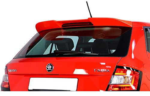 Roof spoiler compatible with Skoda Fabia III (5J) HB 2014- (PUR-IHS), red