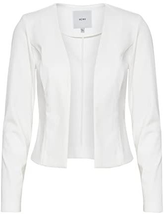 ICHI Ixkate Short Bl Blazer Informal de Negocios, 114201_Cloud Dancer, XS para Mujer