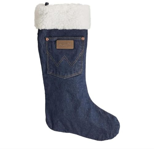 Wrangler Denim Christmas Stocking | Sherpa Cuff