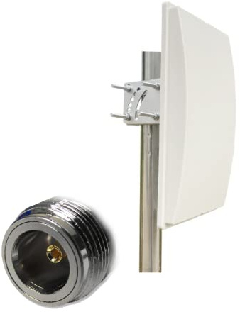 UniteCom High Gain 2.4GHz & 5GHz Dual Band Wi-Fi Directional Panel Antenna N-Type Female Connector Broadband Internet WLAN Wireless 5.8 Waterproof Outdoor Rugged 802.11AC AX WIFI 6