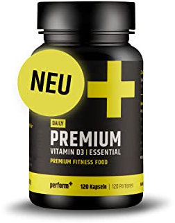 Perform+® | Premium Vitamin D3 Essential | D3 | Vitamin | Muskelfrakt | Kraftsport | Leistungssport | Vitamine | Bioverfügbarkeit | Knochenstruktur | Made in Germany