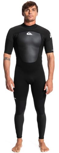 Quiksilver 2/2mm Prologue - Traje de Surf de Primavera Con Manga Corta y Cremallera en la Espalda Para Hombre