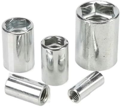 M5 M6 M8 M10 M12 M16 Hexagonal Socket Nut Coupling Nut Lengthen Thicken Round Cap Column Joint Cylindrical Conversion Screw Nuts-M20X30X36(1PCS)-304 stainless steel