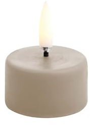 UYUNI Lighting LED Teelicht 400 SANDSTONE taupe | Ø4x2,5cm