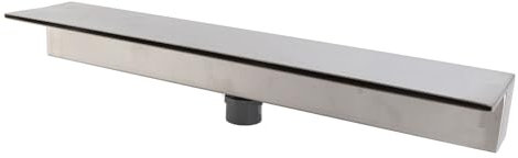 Aliviadero de Fuente de Cascada, Salida de Cascada Decorativa de Acero Inoxidable 304, Cascada para Patio, Jardín, Villa, Piscina (500MM)