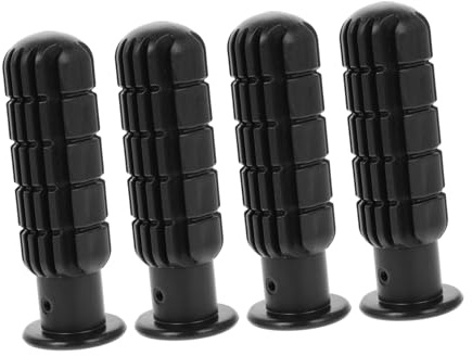 Yardwe Ricambio Calcio Balilla Manopole in Pvc Nero per Tavolo Calcio Balilla 0.7m, 4 Pezzi Facile Installazione e Buona Presa per Giochi da Tavolo