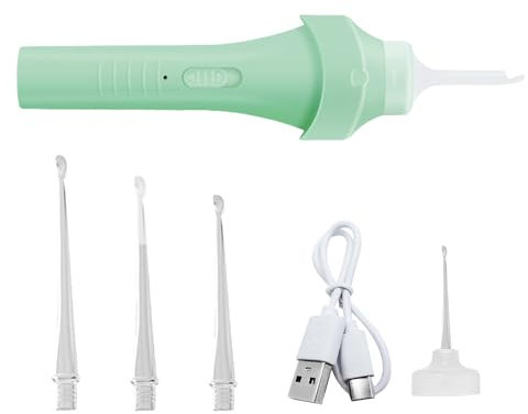 Pulitore Per L'orecchio Eliminazione Cerume,Strumento Elettrico Per La Rimozione Del Cerumen Con Luce | Accessorio Per La Cura Personale Per La Rimozione Del Cerumen Impatto Pressione Prurito Orecchio