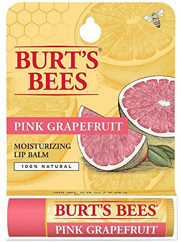 Burt's Bees Pink Grapefruit, Moisturizing Lip Balm 0.15 oz by Burt's Bees