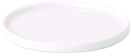 Really Nice Porzellankerzenteller - Weiß, Keramik, 10,5 cm, für Stumpenkerzen, Blumentopfständer oder Couchtisch-Untersetzer