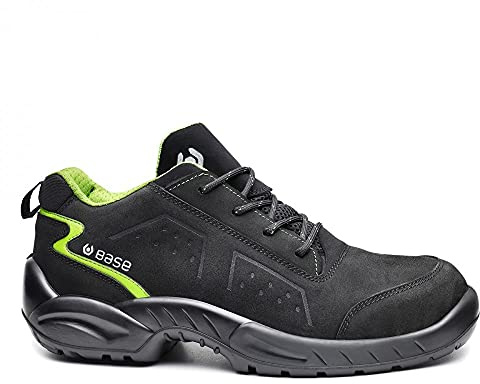 BASE Protection Chester S3 SRC Zapato de Seguridad, Talla: 49, Color: Negro/Verde, B0178BGN49