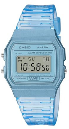 Casio Men Digital Quartz Watch with Resin Strap F-91WS-2CF
