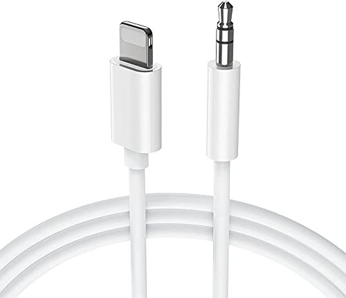 Apple MFi Zertifiziert Aux Kabel für iPhone 14, Lightning auf 3,5 mm Kopfhörerbuchse Adapter Stecker AUX Stereo Audiokabel Kompatibel mit iPhone 13 12 11 Pro Max XS XR X 8 7