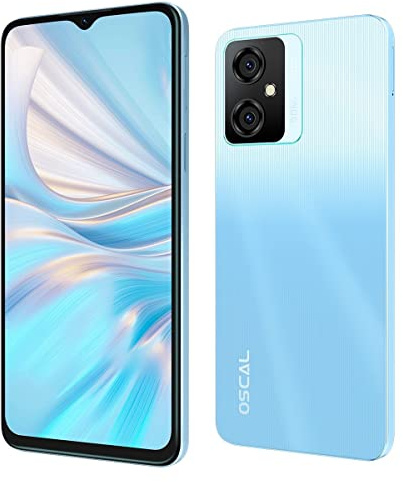 OSCAL C70 Android 12 mobiltelefon utan kontrakt, Octa-Core 10 GB 128 GB (2 TB TF-förlängning), 50 MP+8 MP kamera, 6,6 tum HD+-skärm, dubbel SIM-smartphone, 5180 mAh batteri, ansiktsupplåsning