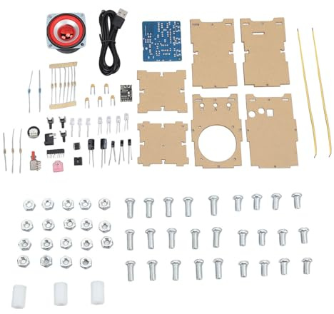 DIY Bluetooth-högtalarsats Lödprojekt Mini Elektronisk Förstärkare 5W 4 Ohm DC5V Med LM386-chip Akryl PCB För Skolutbildning ELEKTRONIKBYGGSATS