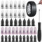 XiangJunly 40pcs Vacuum Tire Repair Nails with Rubber Nails, Screwdriver & 2 Sizes - Tubeless Puncture Kit for Cars, SUVs, Trucks, Motorcycles, Bicycles
