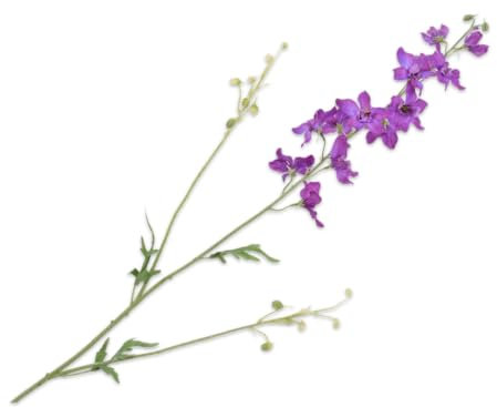 Silk-ka Künstliche Blume – Seidenblume, Delphiniumzweig, Lavendel, 101 cm, Sonderangebot pro 2 Stück
