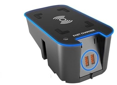 MKVAXR Bil QI trådlös magnetladdare Panel Telefonladdare 15W trådlös billaddare, for VOLVO, XC90 XC60 V90 V60 S90 S60 Elektronik Foto Trådlös billaddare