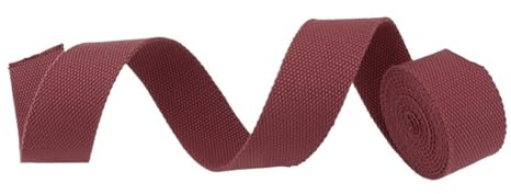 Nylonbälte canvasbälte 5 meter och 20 mm för väskor, bomullsremmar, nylon för ryggsäckar, hundtillbehör (Wine Red)