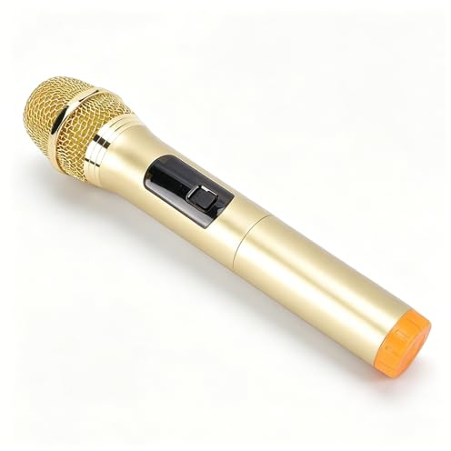 Sxhlseller 2,4G Trådlös Dynamisk Mikrofon, Trådlös Mikrofon 20 M Räckvidd med USB-mottagare, Handhållen för Karaoke-scenundervisning, Plug and Play med 6,35 Mm Adapter