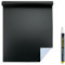 SECURIT - Rotolo da Lavagna Autoadesiva - Per Pennarelli a Gesso Liquido - Per Bar, Ristoranti, Pub, Negozi- 1 Pennarello a Gesso Liquido Incluso - 100x45cm - Colore Nero