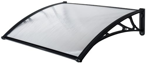 WERKA PRO Marquise en Polycarbonate 80 x 100 cm, Noire
