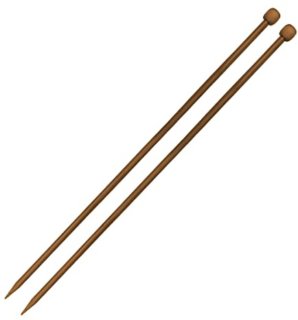 Jagowa 2PCS Knitting Needles Bamboo Long Knitting Needle Knitting Pins for Beginners Professional Knitters