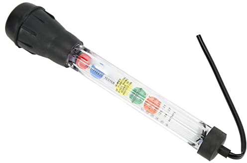 Septpenta Probador de Refrigerante Anticongelante Tipo Dial, Pantalla en °C y °F, Alta Precisión, Medidor de Densidad de Líquido de Batería, Resistente Al Desgaste Duradero, Herramientas Reparación