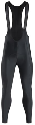 ATEUXOL Cuissard Long de Cyclisme Pantalon de Cyclisme à Bretelles for Hommes, Pantalon Long, vélo Route, Collant(XL)