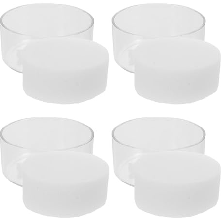 DIKACA 4 Pezzi Di Spugna Per Ufficio Spugne Umidificatore Per Dita Tazza Per Documenti Umidificatore Per Dita Strumento Per Spugna Bagnata Per Conteggio Per