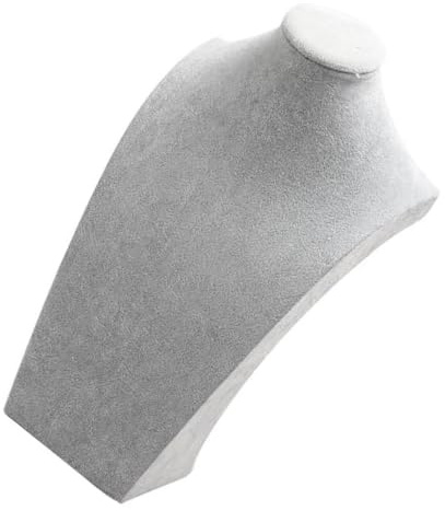 Lurrose Soporte Joyas Collares Pendientes en de y de Plástico Resistente Pu Expositor Forma de Cabeza para Adecuado para Almacenar y Mostrar Joyería Tiendas y Compromisos