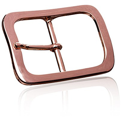 FREDERIC HERMANO Gürtelschnalle Buckle 40mm Metall Roségold Poliert - Buckle Swing - Dornschliesse Für Gürtel Mit 4cm Breite - Roségold Poliert