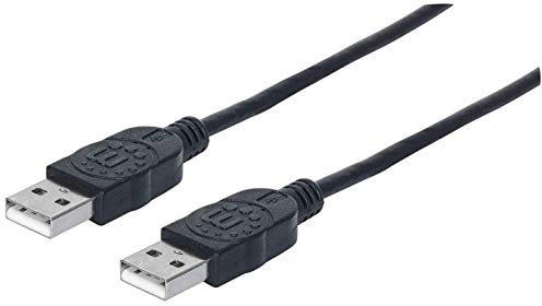 Manhattan 353892 Hi-Speed USB 2.0 Anschlusskabel (A-Stecker auf A-Stecker) 1 m schwarz