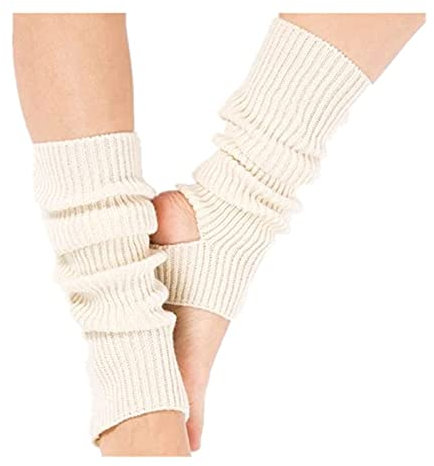 Leg Warmers for Women, Knitted Long Woman Yoga Socks Sport Leg Warmers Gym Fitness Dancing Female Girls Daily Wear Exercising Keep Warm Latin Dance