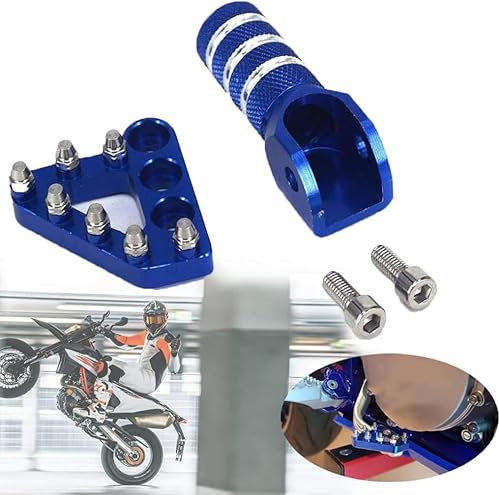 Fast Pro Puntale leva freno moto + copertura leva cambio per EXC EXCF SX SXF XC XCF XCW XCFW 125-530 250 350 450 2004-2010 690 SMC 950 990 Adventure - Blu