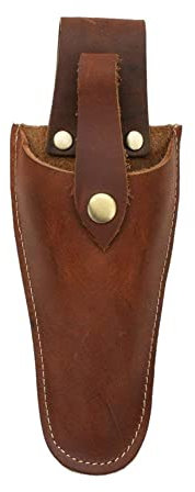 Tool Belt Pouch, Durable Leather Sheath Gardening Tool Holster Case Bag for Garden Pruning Pliers Shears Secateurs Scissors or Knife, Tool Gifts for Men Dad Husband Boyfriend Him 5#