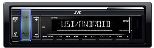JVC KD-X161 - Hands-free CD Radio (High Performance Tuner, Audio Processor, USB, Android and Spotify Control), 4 x 50 W, Black