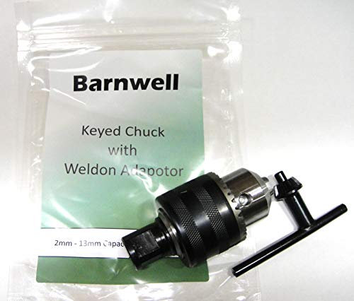 Barnwell Keyed Chuck with Weldon Adaptor to be Used with Mag Drills